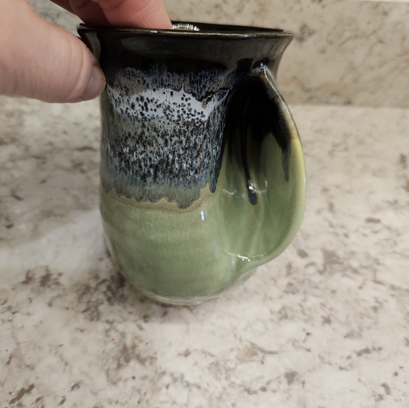 Handwarmer Stoneware Coffee Mug in Midnight Prairie - Picture 3 of 5